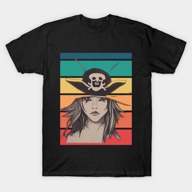 Pirate Girl T-Shirt by ISSAM-T